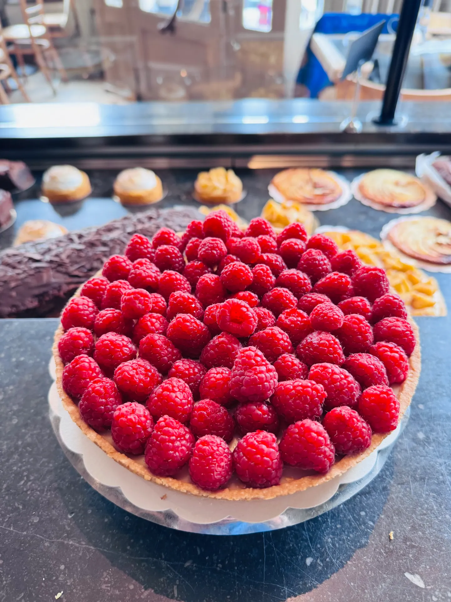 Tarte aux framboises